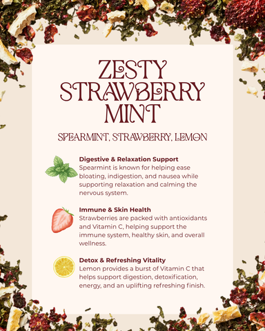 Zesty Strawberry Mint | Herbal Tea
